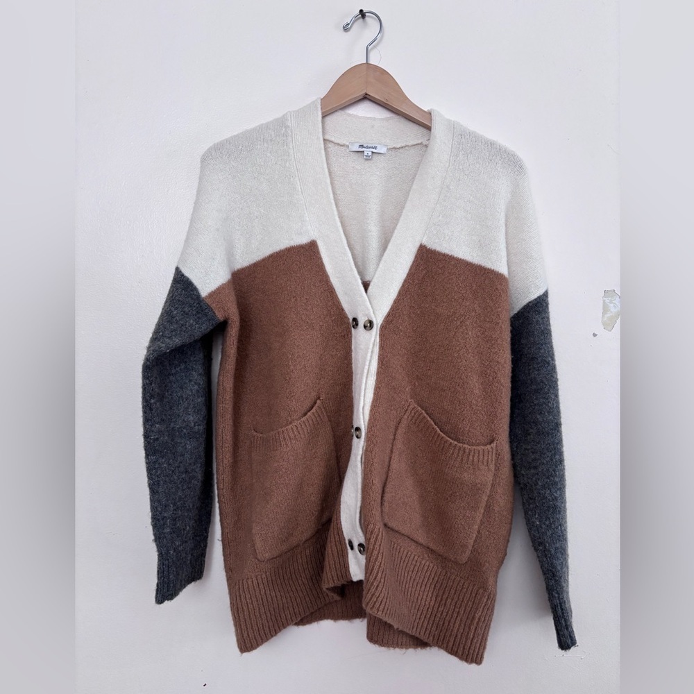 Madewell Colorblock‎ Knit Cardigan